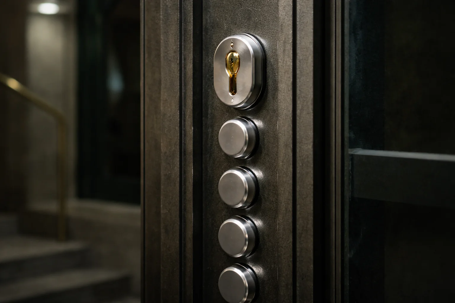 Puerta de seguridad y cerradura reforzada para protección antiokupas